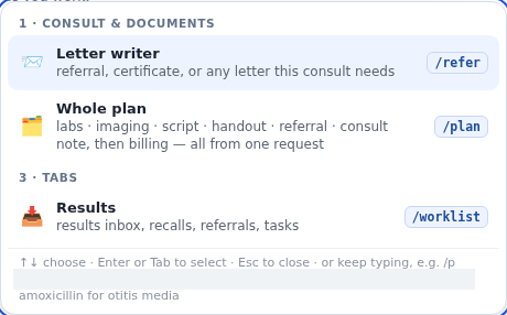 Type /refer and stop.