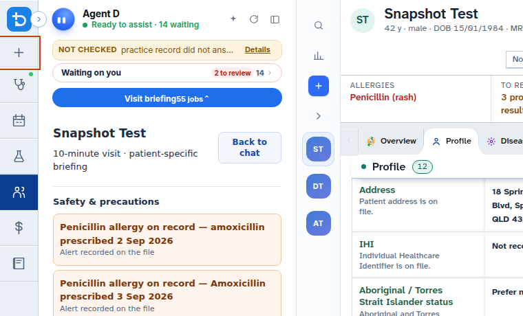 Collapsing the left sidebar