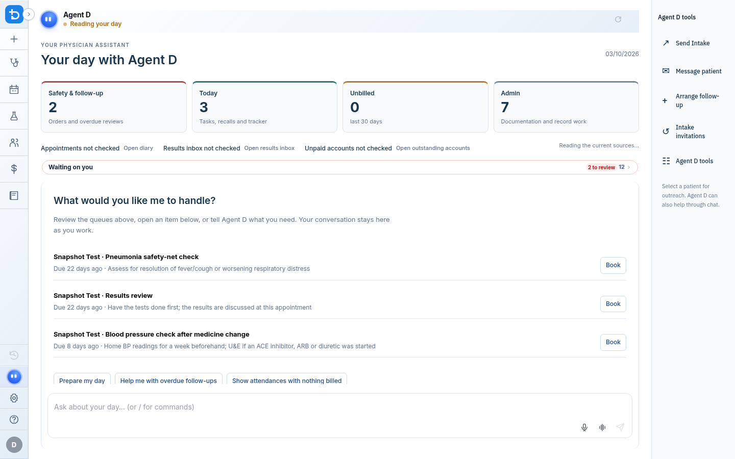 The patient banner overview