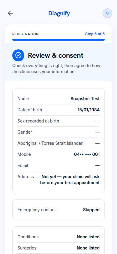 Step 1 on a phone