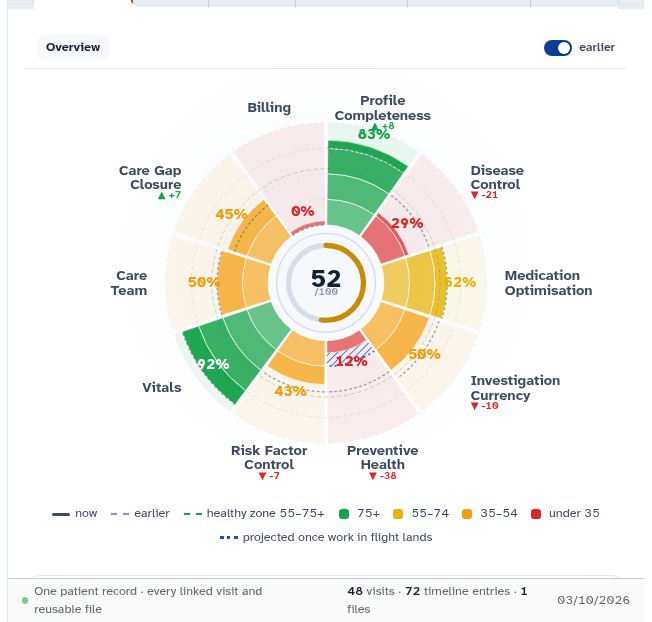 Insight wheel and domain scores
