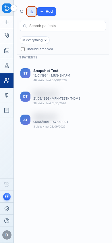 Patient reports on mobile