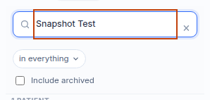 Single field search options