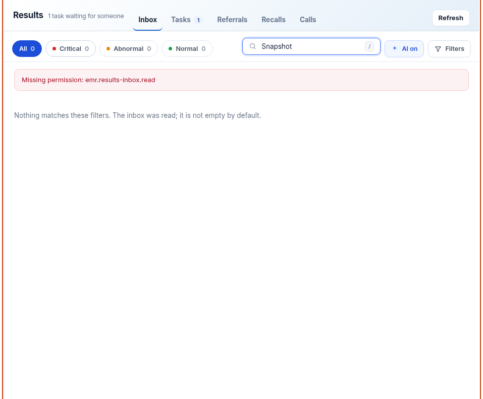 Report header controls and action options