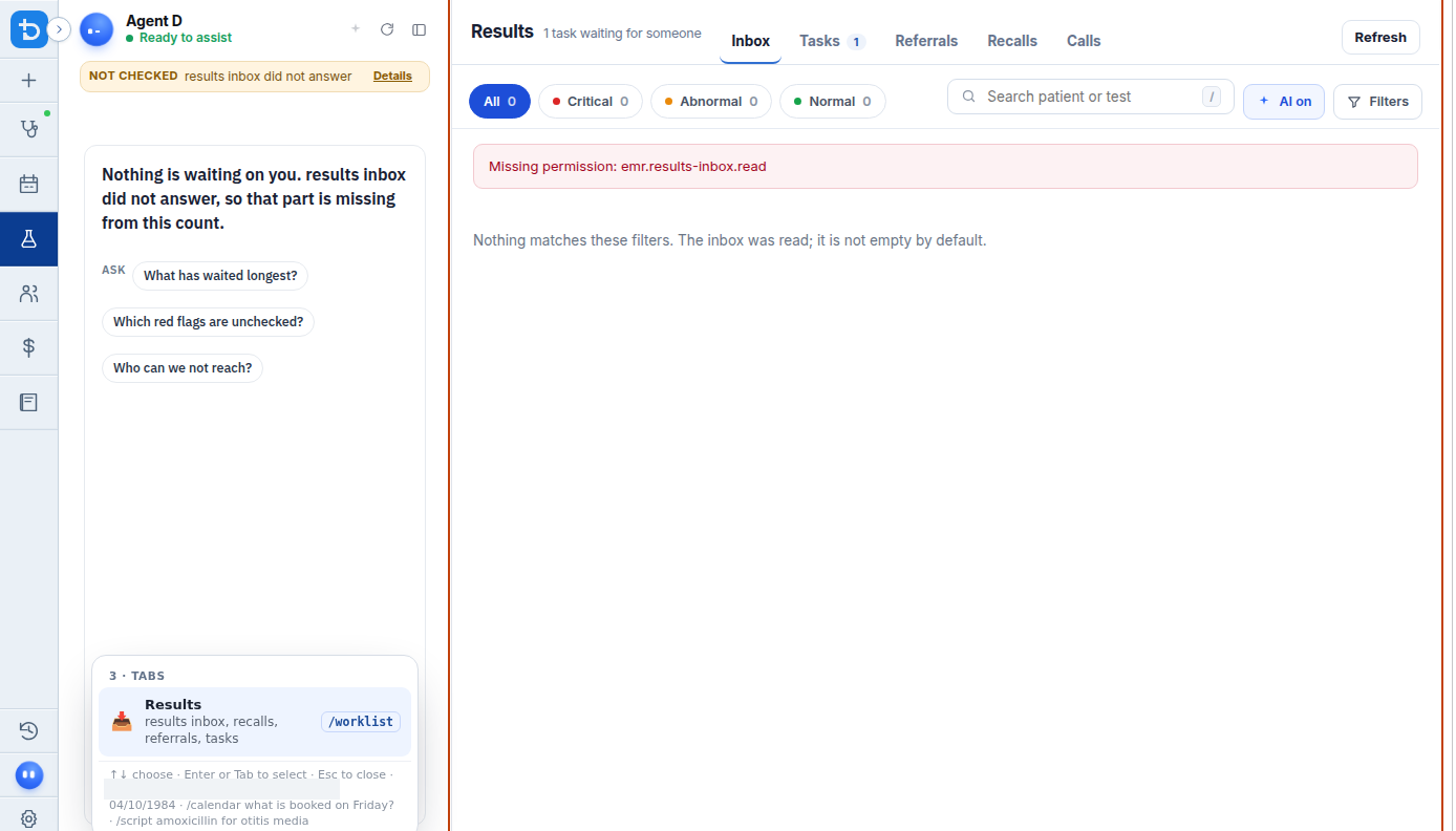 Automated result filing flow in Results inbox